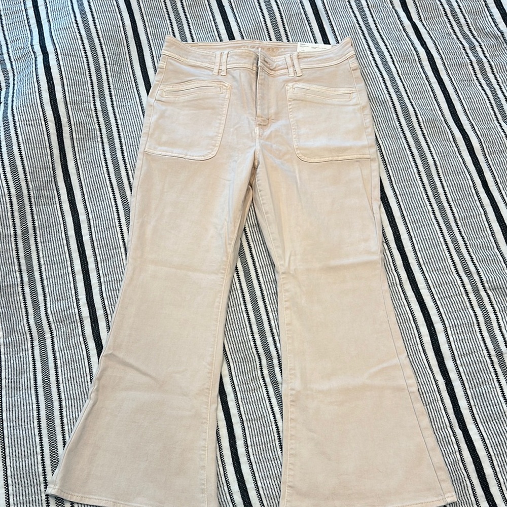 Stylish Beige Flared Pants
